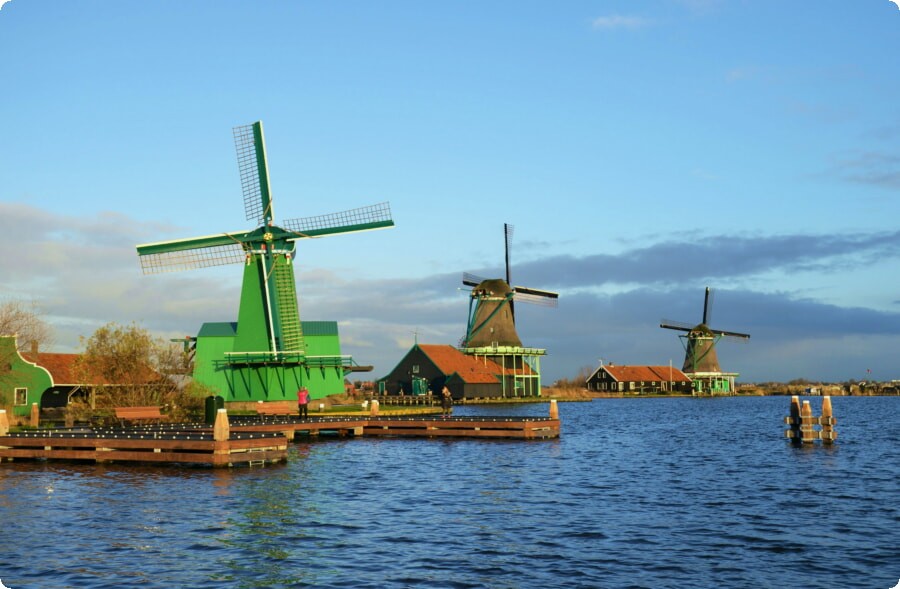 Molinos de viento de Zaandam: un viaje en el tiempo